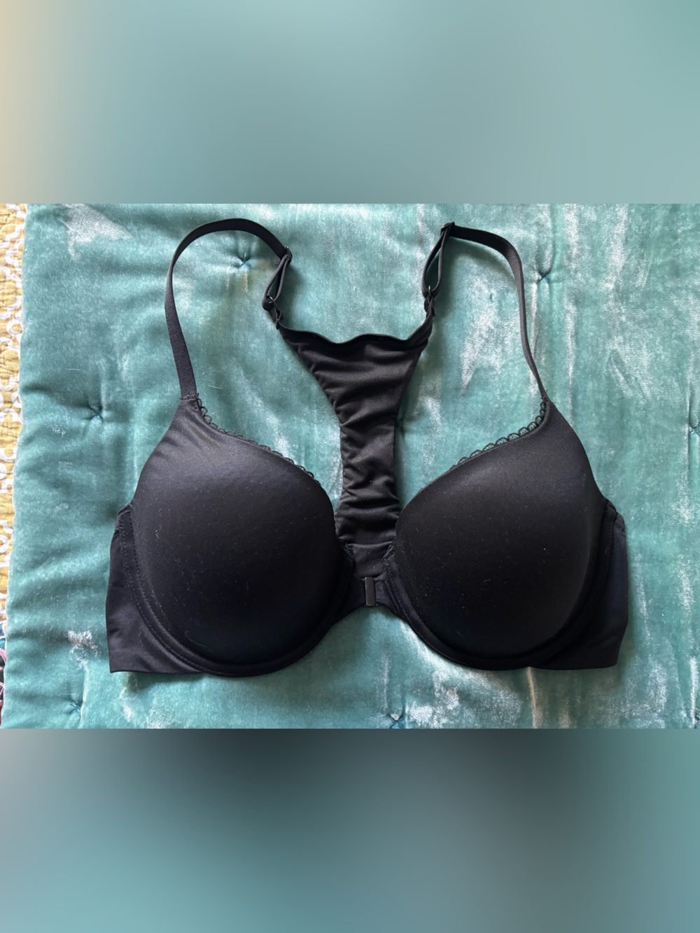 Victoria's Secret Black Body by Victoria Racerback Bra. EUC, no defects! 36D